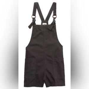 Aerie Charcoal Overalls Jumpsuit